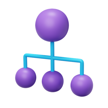 Hierarchieelement  3D Icon