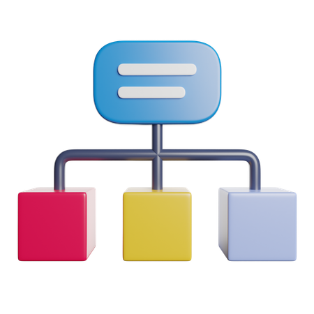 계층  3D Icon