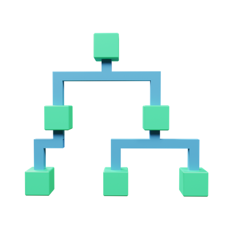 Hierarchy 3D Illustration