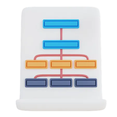 3 D Illustration Hierarchy 3D Icon
