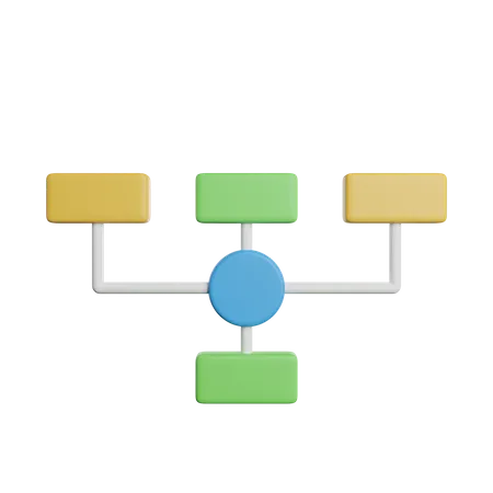 Hierarchy Organizational Charts 3D Icon