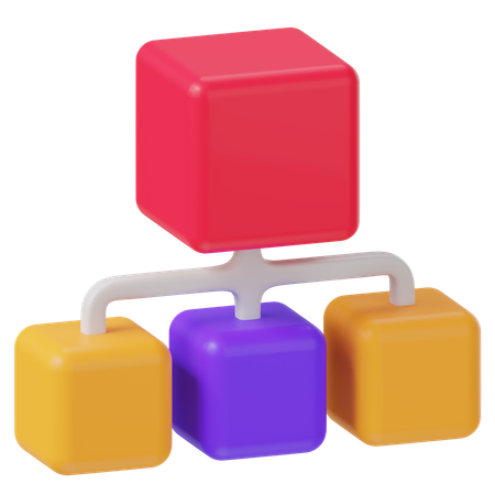 Hierarchy Chart  3D Icon