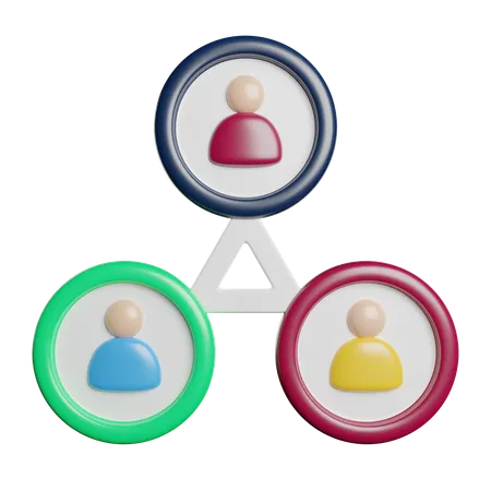 Hierarchy Structure  3D Icon