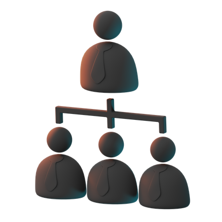 Hierarchy Structure  3D Icon