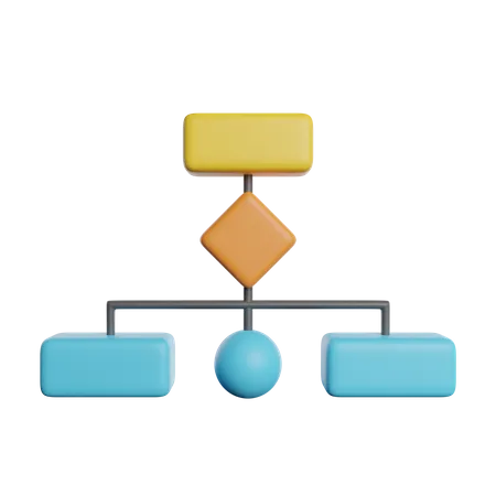 Hierarquia  3D Icon