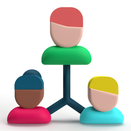 Hierarquia  3D Icon