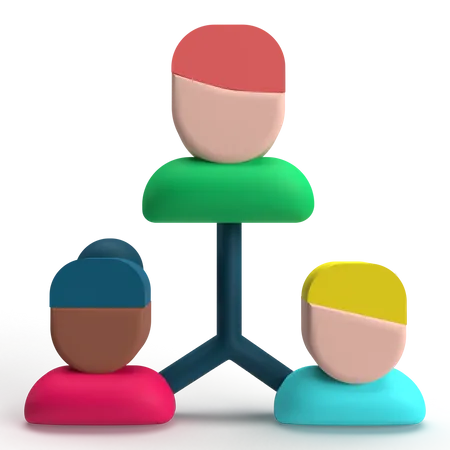 Hierarquia  3D Icon