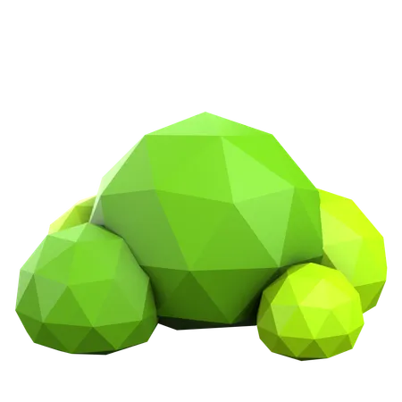 Césped verde  3D Icon