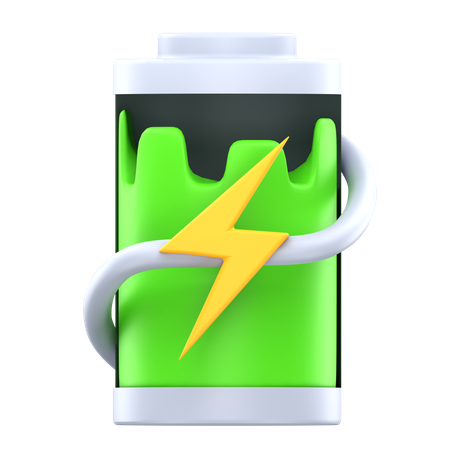 High battery charging  3D Icon