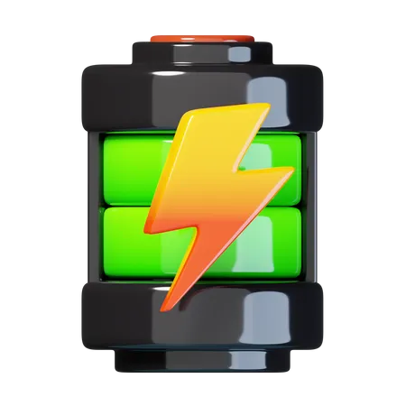 High Battery Energy  3D Icon