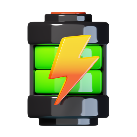 High Battery Energy  3D Icon