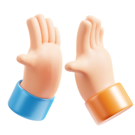 High Five  3D Icon