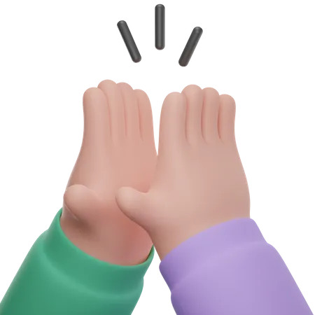 High five  3D Icon