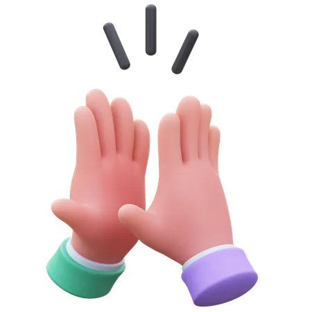 High-five  3D Icon