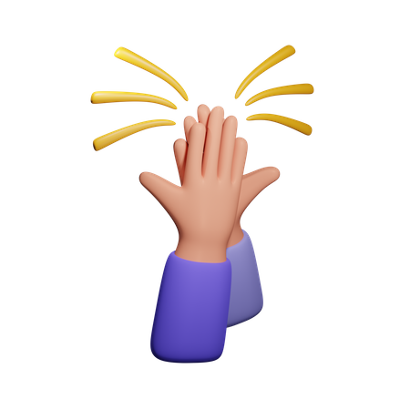 High Five  3D Icon