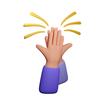 High Five  3D Icon