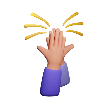 High Five Hand Gesture Download This Item Now 3D Icon