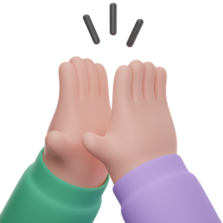 High five 3D Icon