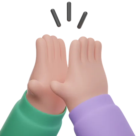 High five 3D Icon