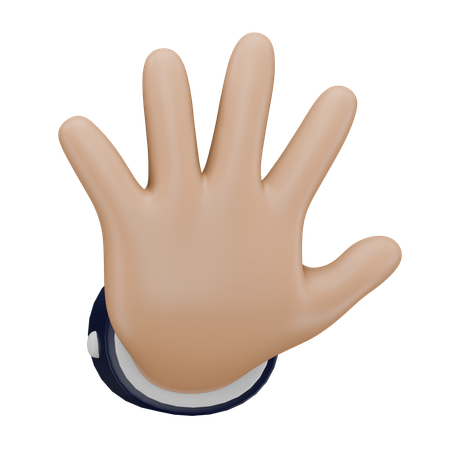 Geste de la main High Five  3D Icon