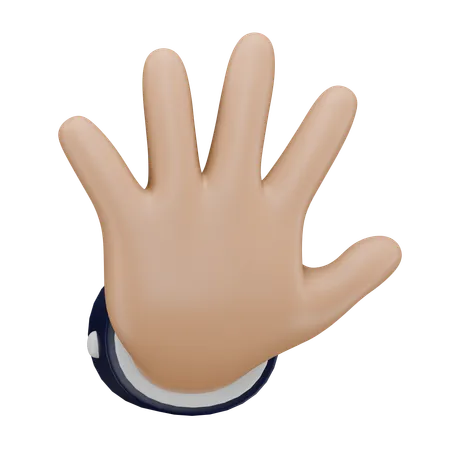 Geste de la main High Five  3D Icon