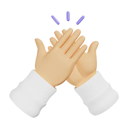 High Five Gesture  3D Icon