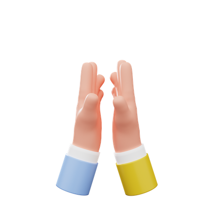 High Five Gesture  3D Illustration