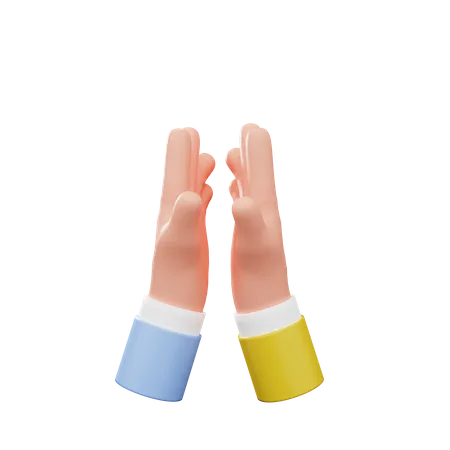 High Five Gesture  3D Illustration