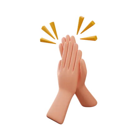 High Five Hand Gesture Download This Item Now 3D Icon