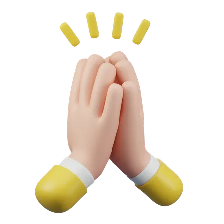 High Five Hand Gesture  3D Icon
