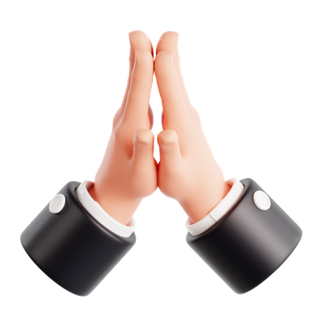 High Five Hand Gesture  3D Icon