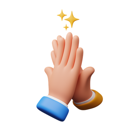 High Five Hand Gesture  3D Icon