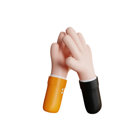 High Five Hand Gesture  3D Icon