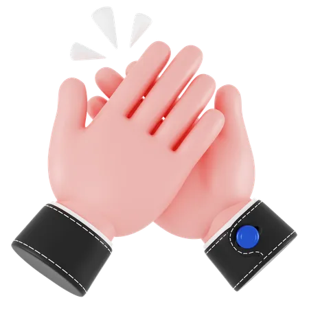 High Five Hand Gesture  3D Icon