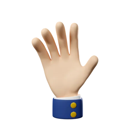 High Five Hand Gesture  3D Icon