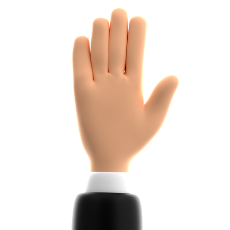 High Five Hand Gesture  3D Icon