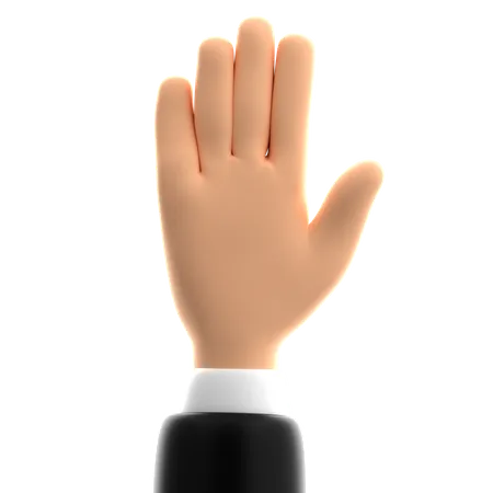 High Five Hand Gesture  3D Icon