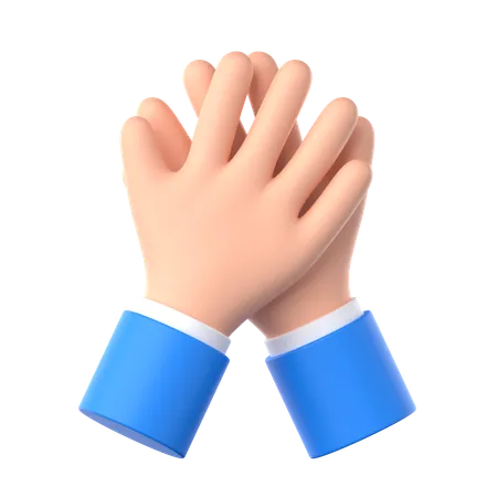 High Five Hand Gesture  3D Icon