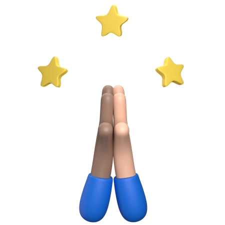 High Five Hand Gesture  3D Icon