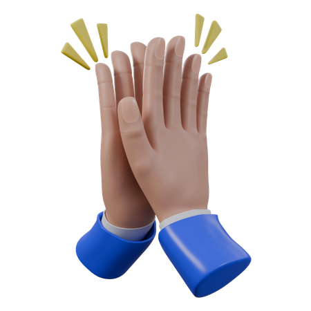 High Five Hand Gestures  3D Icon