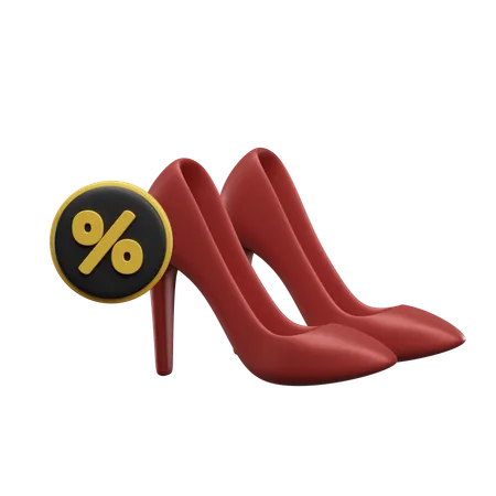 High heeled shoes Discount  3D Icon