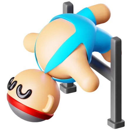 High Jump  3D Icon