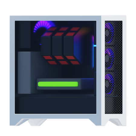 High Performance Gaming Pc  3D Icon
