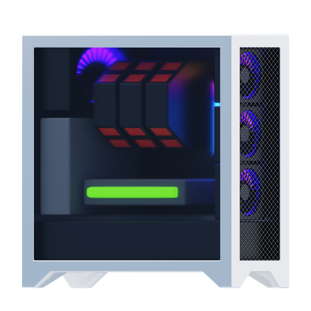 High Performance Gaming Pc  3D Icon