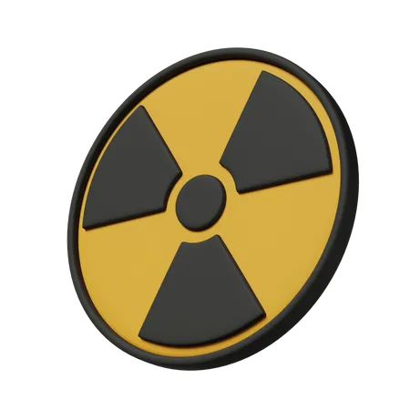High Radiation Sign  3D Icon