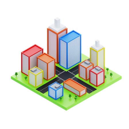 High Rise Building  3D Icon
