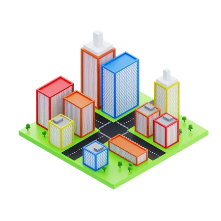 High Rise Building  3D Icon