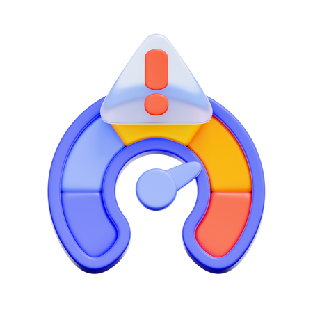 고위험 측정기  3D Icon