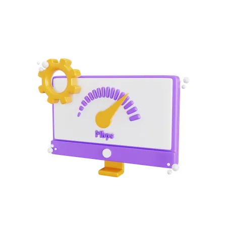 3 D High Speed Connection Website Icon Isolated Object 3D Icon