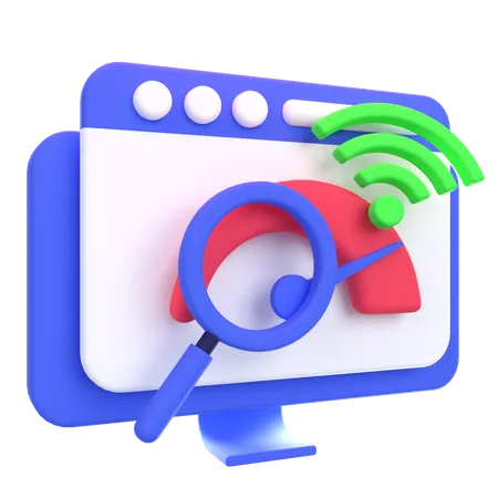 High Speed Internet  3D Icon